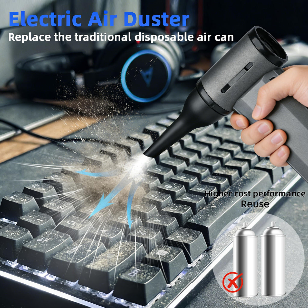 ODISTAR cordless handheld duster enables on-the-go cleaning