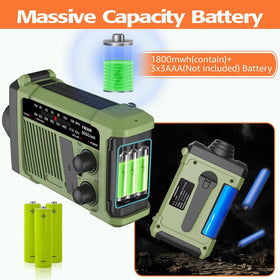 odopodop emergency radio COB lamp provides adjustable reading light