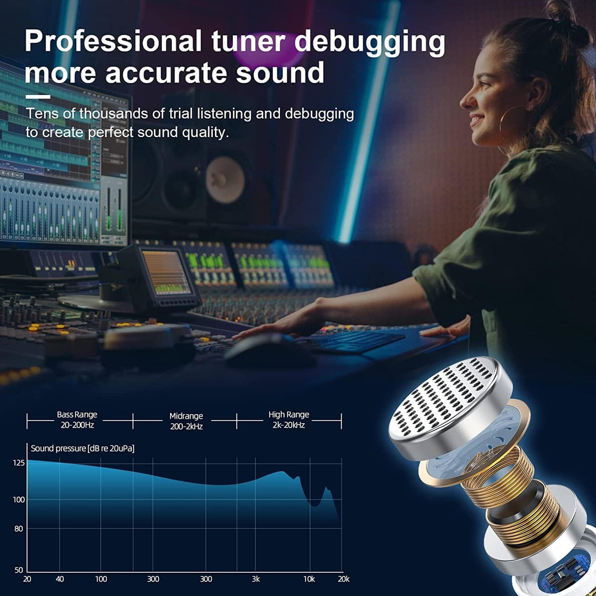 OECLAL earbud driver close-up highlighting balanced sound performance