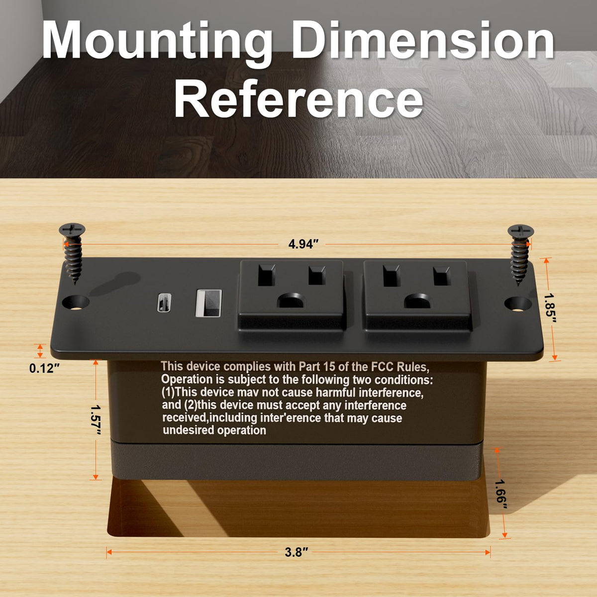 OELFFOW 6.9ft cord reaches distant outlets without excess.