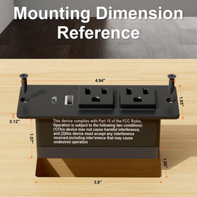 OELFFOW 6.9ft cord reaches distant outlets without excess.