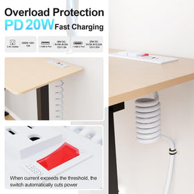 OELFFOW overload protection switch close-up demonstrating safe auto shutoff
