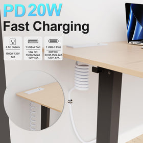 OELFFOW closeup of USB‑A and USB‑C ports highlighting fast charging
