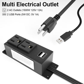 OELFFOW gun safe power outlet kit cable-6-9ft showing detachable cables for flexible installation