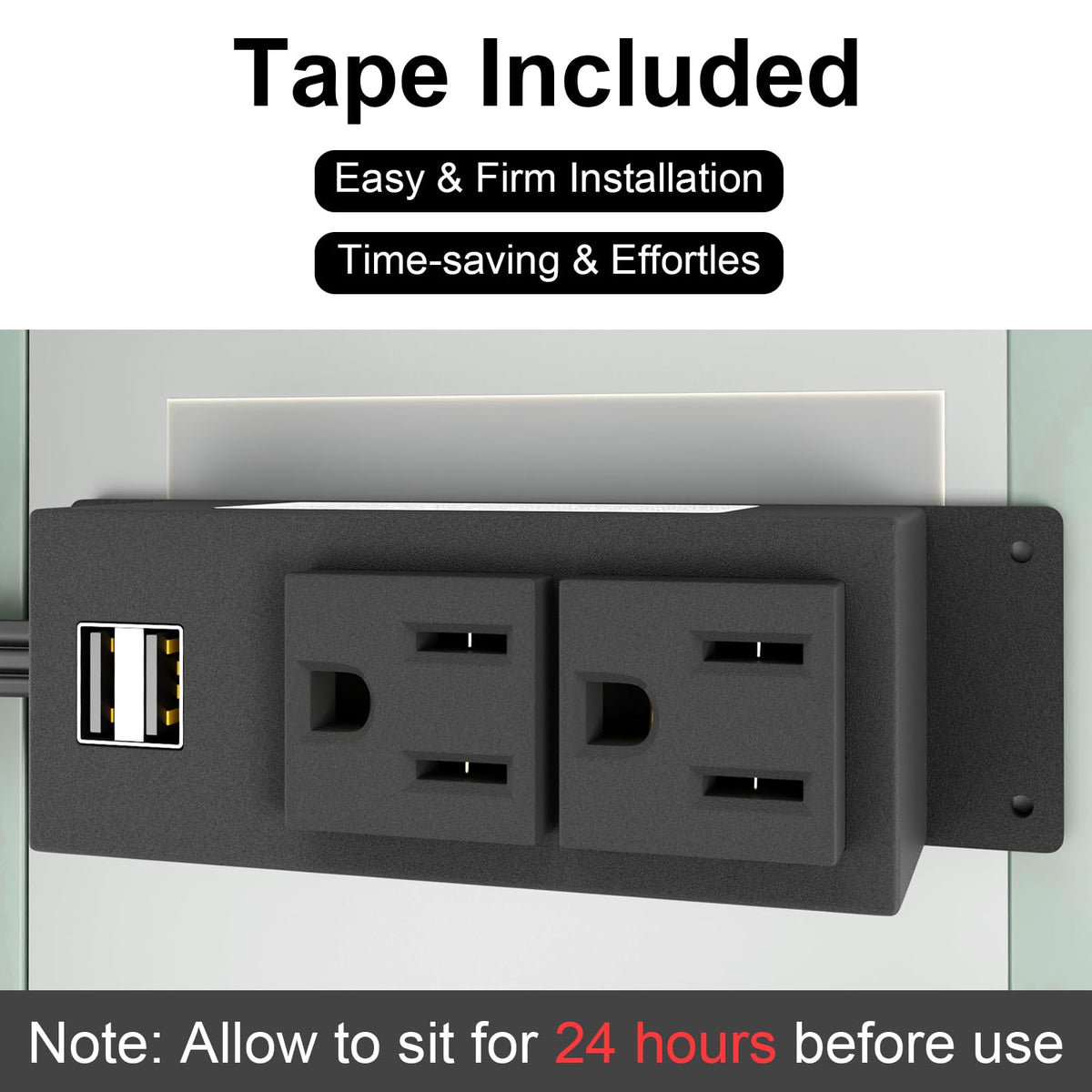 OELFFOW gun safe power outlet kit usb-ports enables charging and accessory power in one space