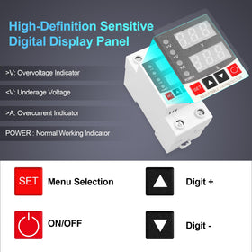 OELFFOW protector display-volt emphasizes easy voltage readouts.