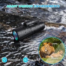 OEXLUFORD wide objective lens captures more light for brighter scenes.