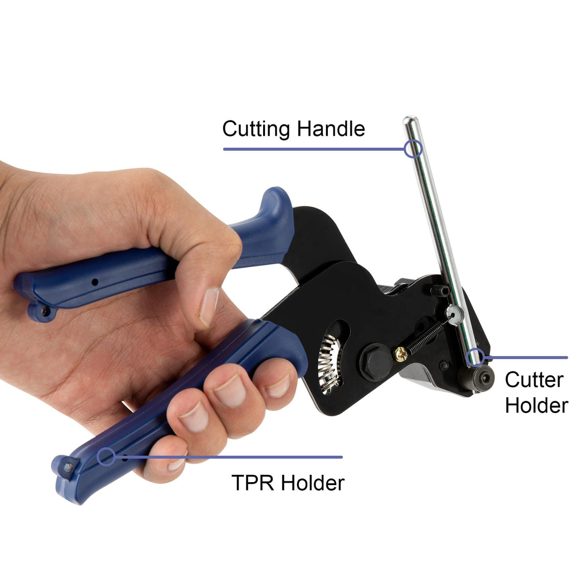 OFFO cutter supports up to 12 mm wide ties for versatility.