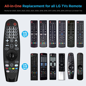 Ogilly LG remote with Netflix button for fast streaming access.