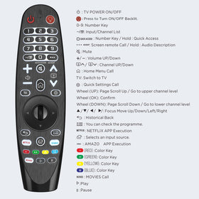Ogilly remote placed on a nightstand for night viewing setup.