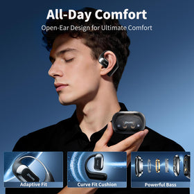 OHAYO T10 earhook close-up highlighting secure ergonomic fit