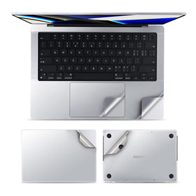 ohgo MacBook Pro 13 skin with molded cutouts and logo arc for a seamless look