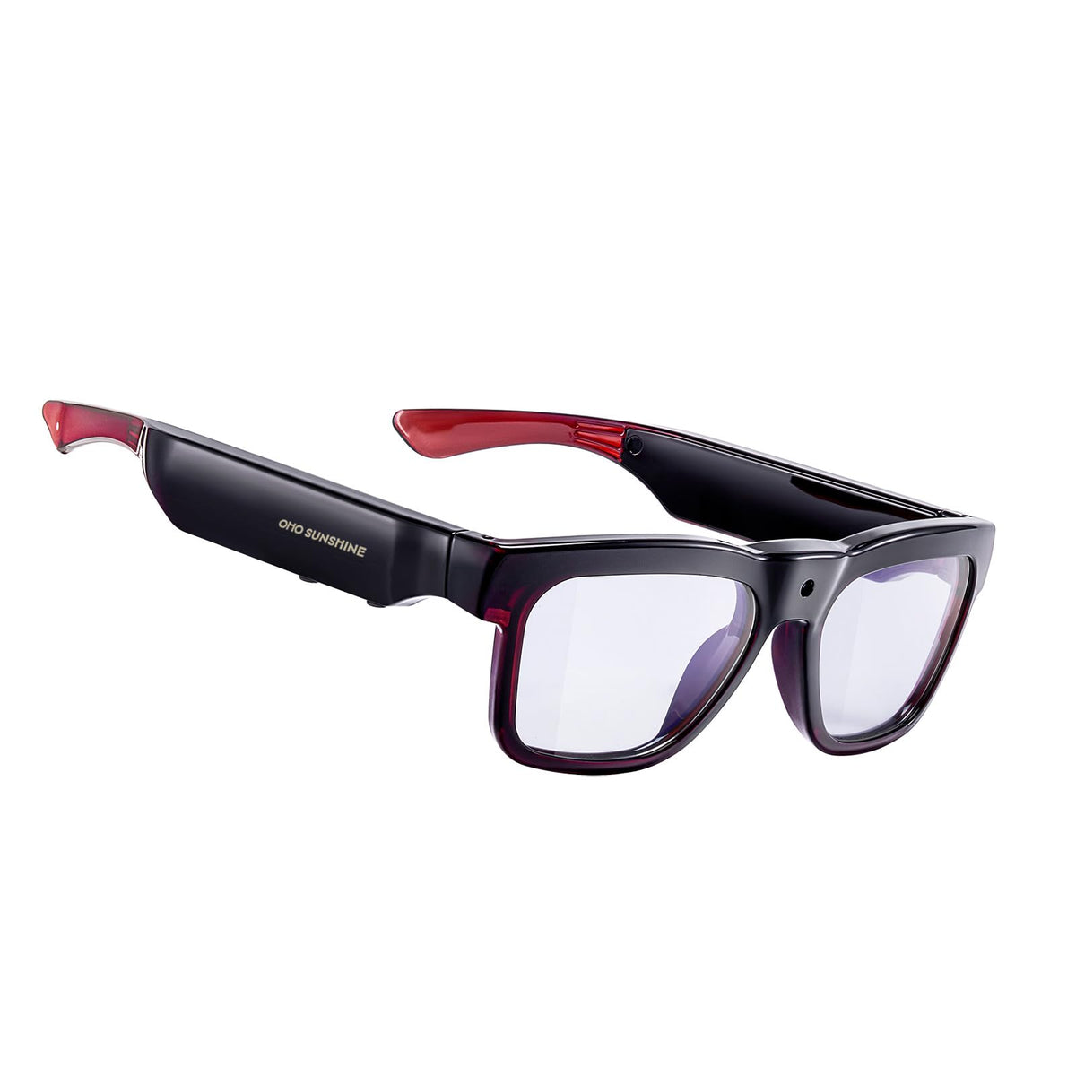 OhO Sunshine 4K glasses front view for crisp commute video capture