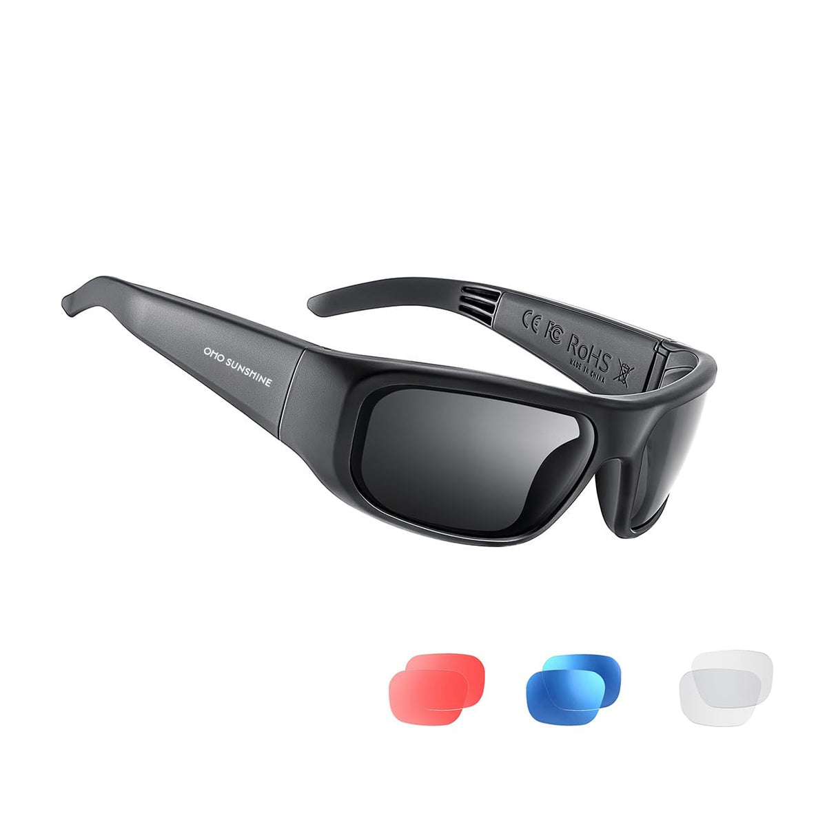 OhO sunshine Bluetooth sunglasses with open-ear design for everyday comfort and awareness.