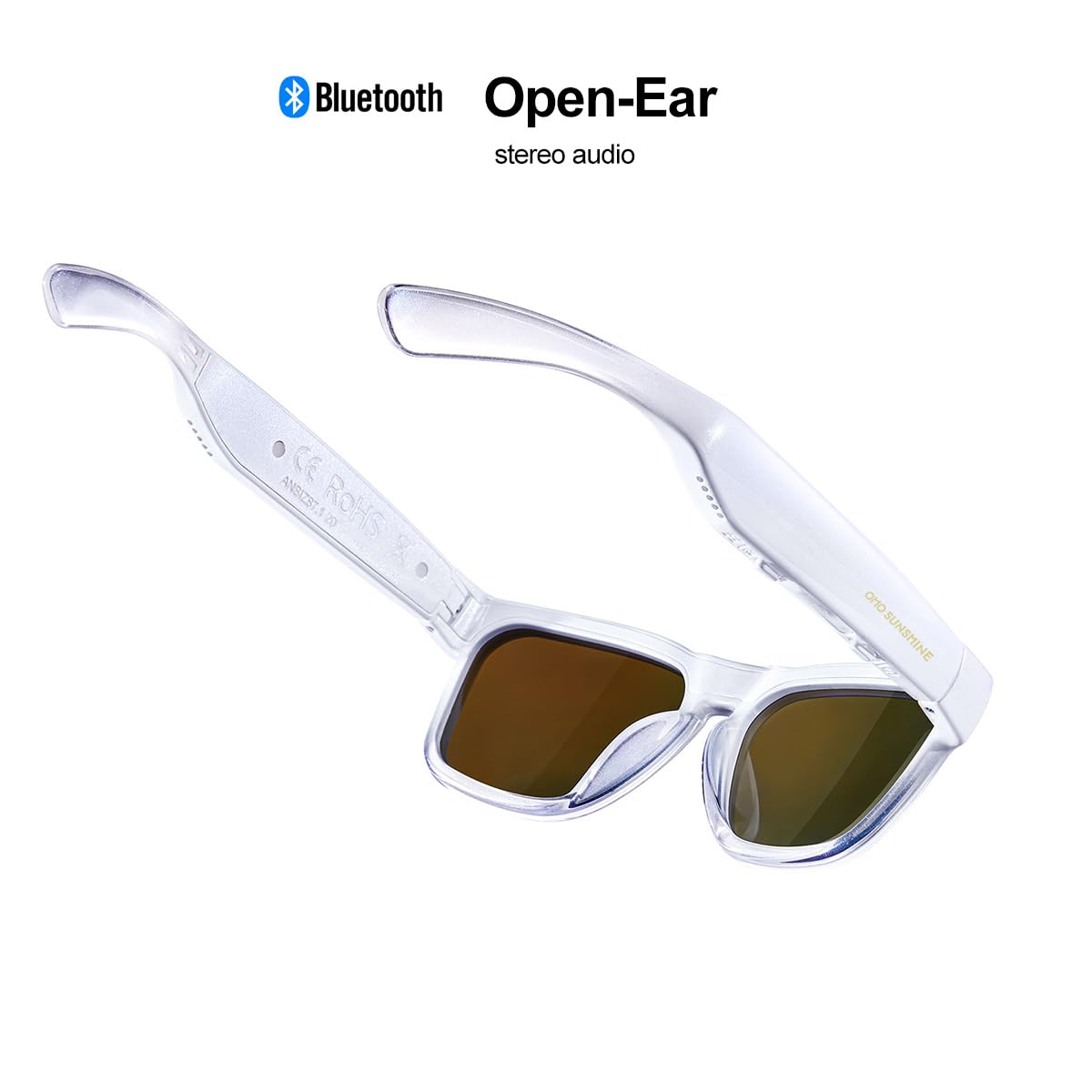 OhO sunshine Bluetooth audio sunglasses deliver crisp sound during outdoor activities