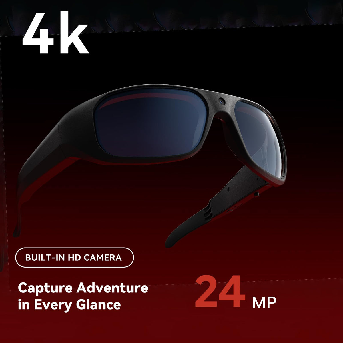 OhO sunshine camera sunglasses record-while-charging for extended shoots on adventures