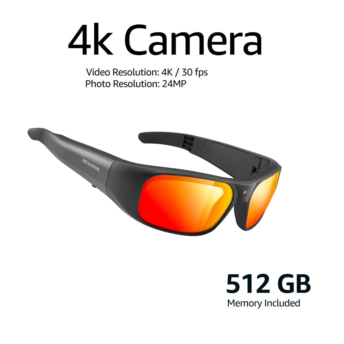 OhO sunshine camera sunglasses with UV protective lenses guard eyes in bright sun