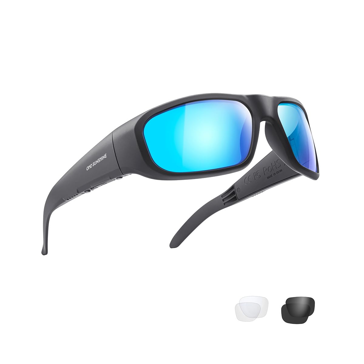 OhO sunshine front profile showing lightweight frame and comfortable fit