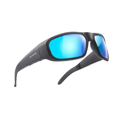 OhO sunshine front view showing sunglass frame and built-in speakers for comfortable audio