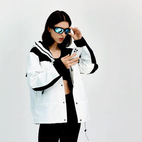 OhO sunshine side profile worn during activity for hands-free convenience