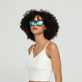 OhO sunshine worn by a runner outdoors displaying open‑ear audio and situational awareness