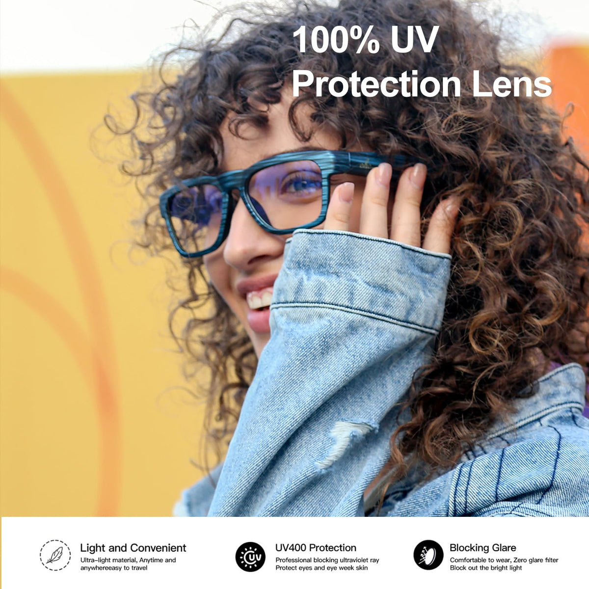 OhO Sunshine transitional blue-light lens adapts to indoor and outdoor lighting
