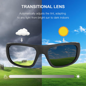 OhO sunshine UV400 ANSI Z87.1 lenses for clear outdoor visibility