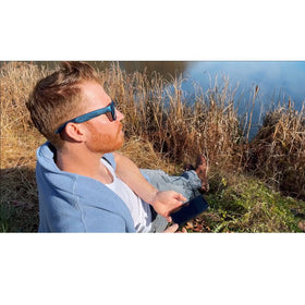 OhO sunshine voice-control smart glasses enable hands-free calls and navigation.