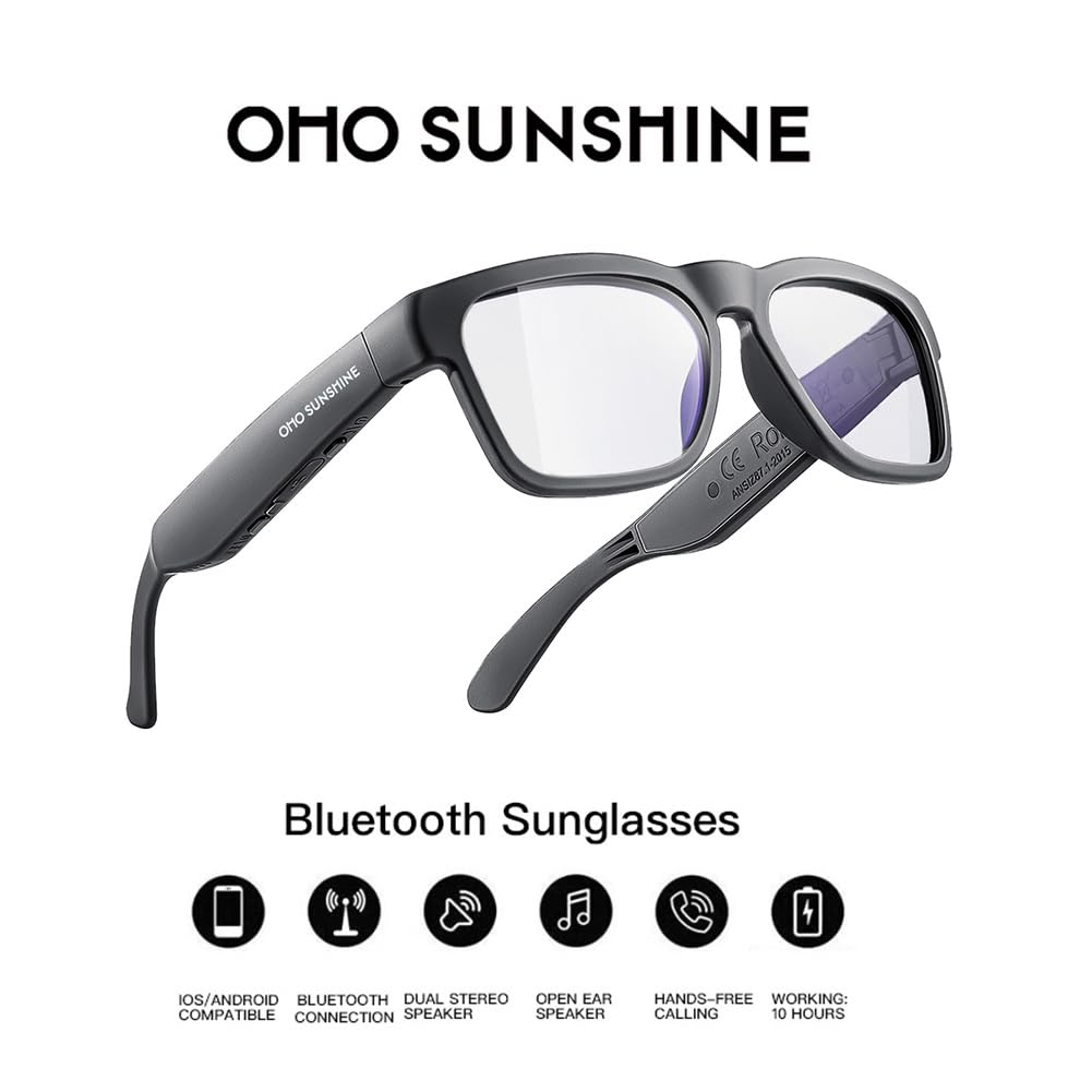 OhO sunshine water-resistant sport glasses for workouts and rainy runs