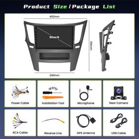 Ohradio Subaru Legacy Outback install kit included for proper fit