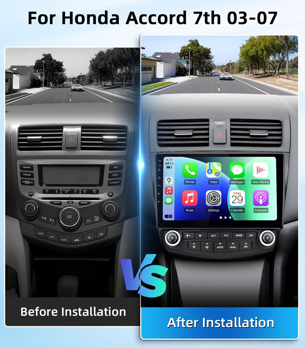 OHREX 1080P backup camera view, improves rear visibility while reversing