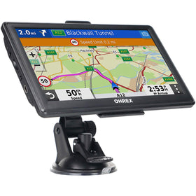 OHREX N700 7-inch display with North America map for truck routing.
