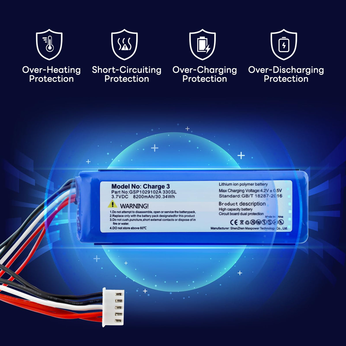 OHZHAO repair tool set included for easy battery replacement.