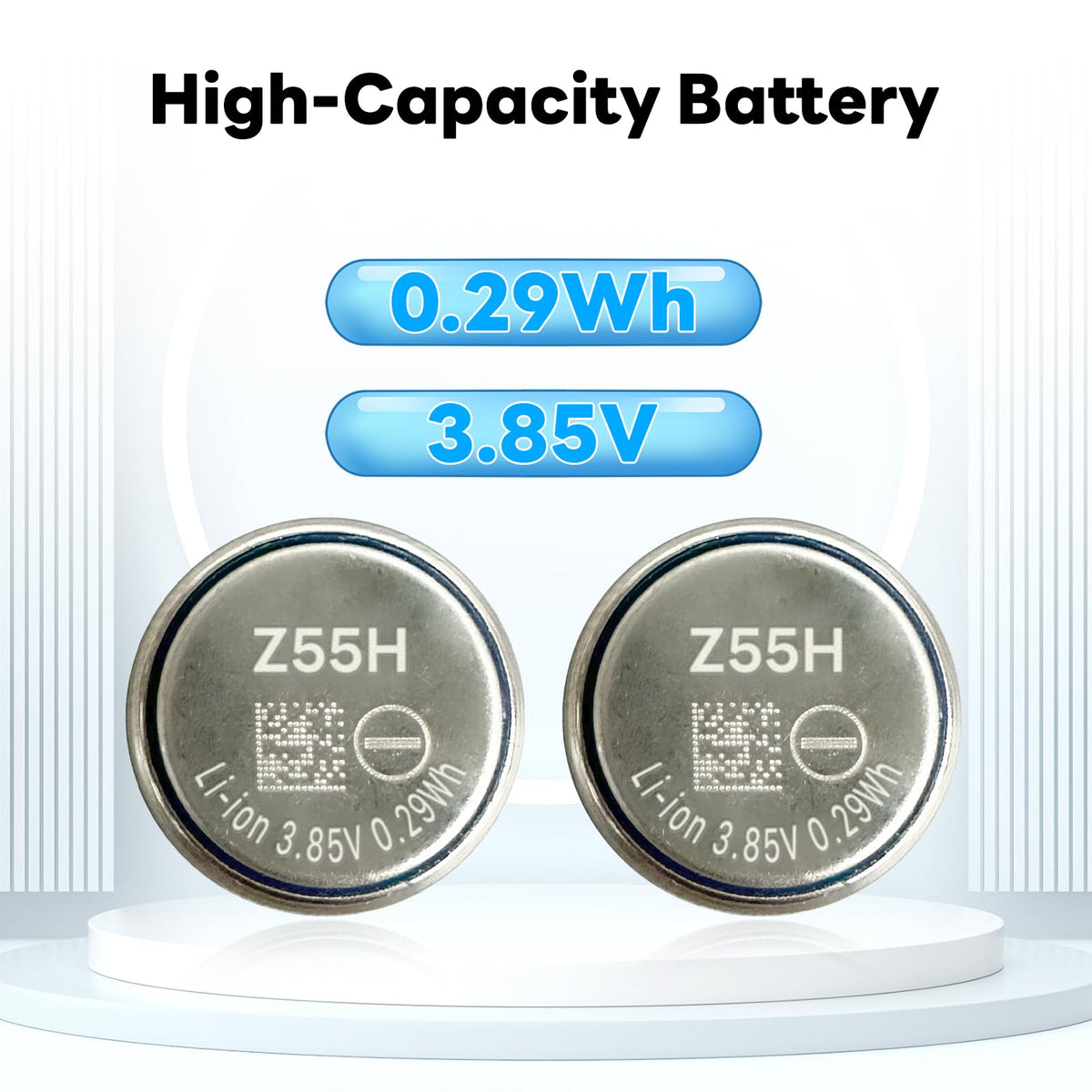 OHZHAO Z55H 75mAh battery dimensions help precise fitting in compact earbuds