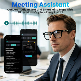 OICIIDO AI Smart Glasses use dual Bluetooth 5.4 for stable calls and music.