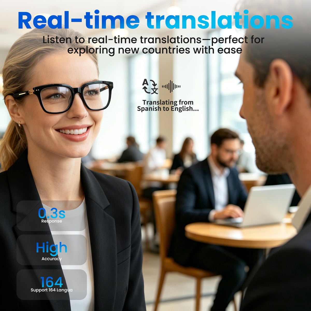 OICIIDO AI Smart Glasses offer hands-free calling with clear audio in busy environments.