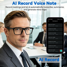 OICIIDO AI Smart Glasses touch controls for music playback and hands-free calls.