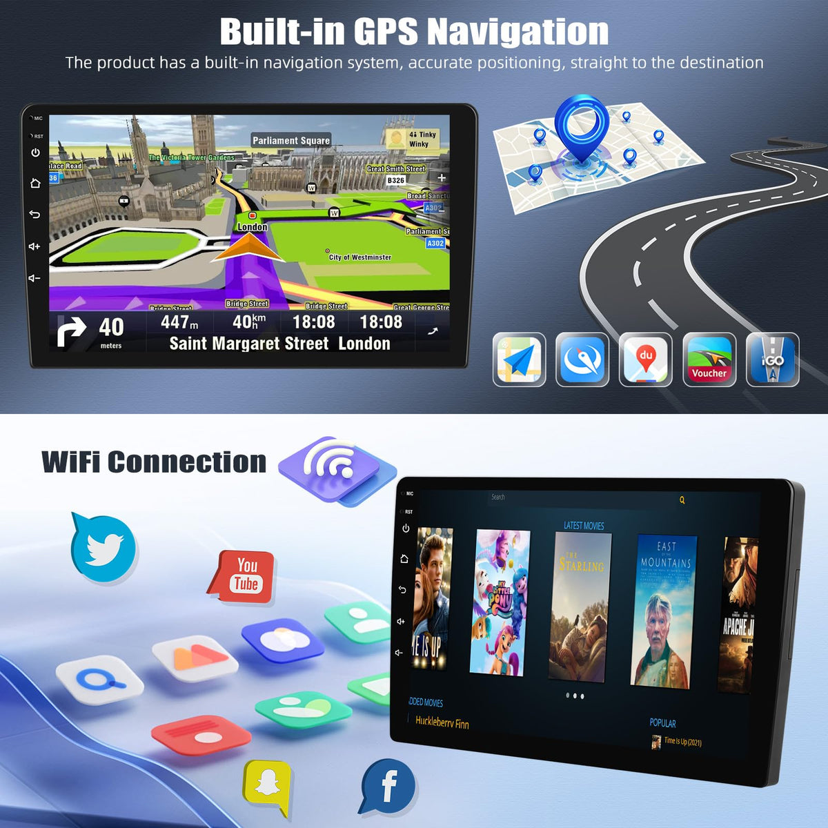OiLiehu GPS with offline maps for reliable route guidance