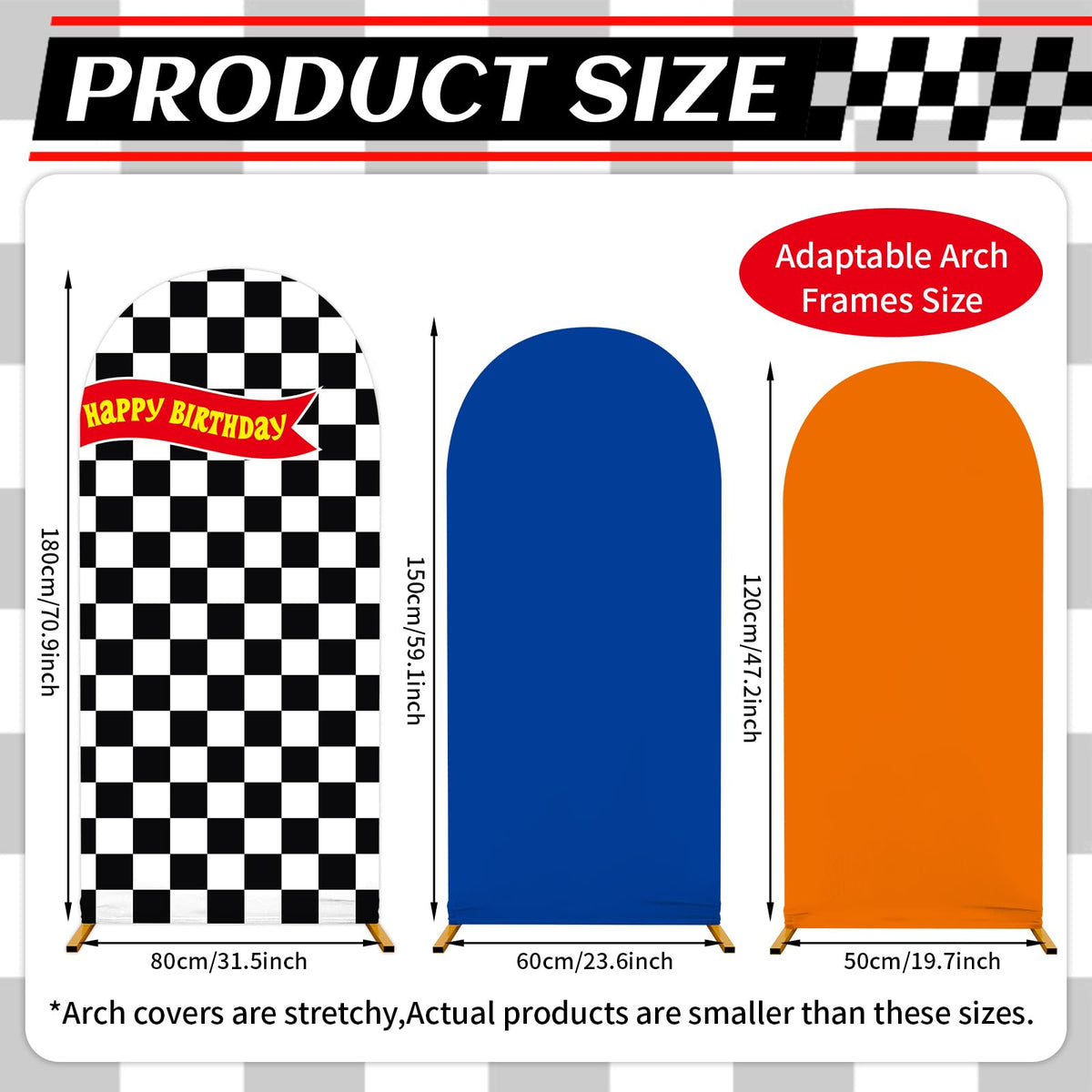ojustbeok large black and white checkered cover front view emphasizing bold racing design