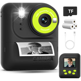 Okaloka front view of camera showing lens and body, easy kid-friendly design