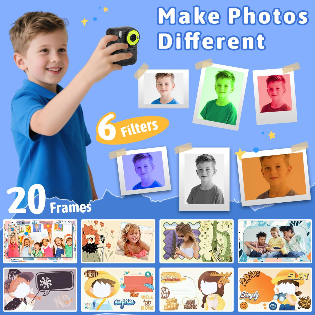 Okaloka top controls and buttons, simple layout for children to operate