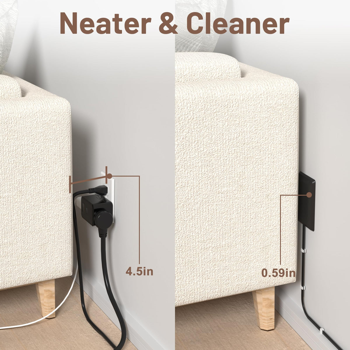 OKCHILD compact power strip powers phones, lamps, and tablets.