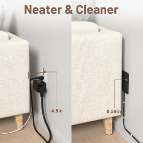 OKCHILD compact power strip powers phones, lamps, and tablets.