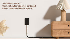 OKCHILD dorm room power strip in black suits compact spaces.