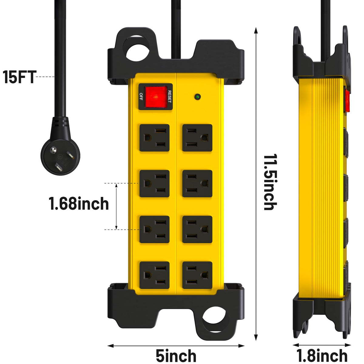 OKCHILD yellow aluminum housing stands out in any workspace