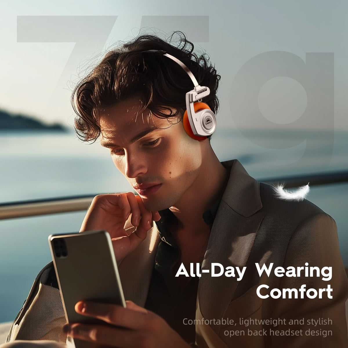 okcsc Classic Portable Headphones Bluetooth 5.3 offer stable wireless connections on the go.