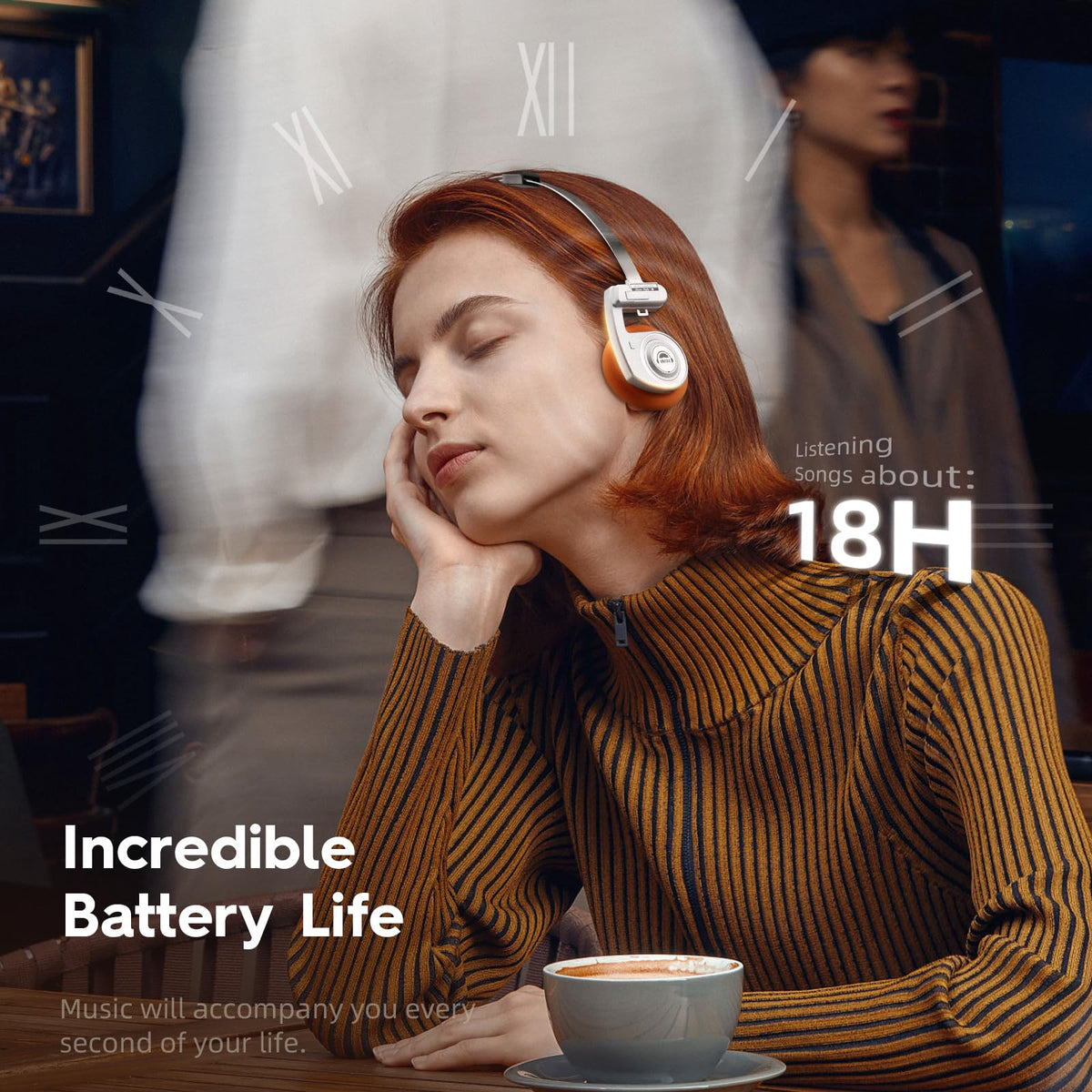 okcsc Classic Portable Headphones lightweight design keeps you comfy all day.