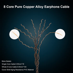 okcsc ETYMOTIC lPX T2 8-core 2-5mm plug for wide compatibility