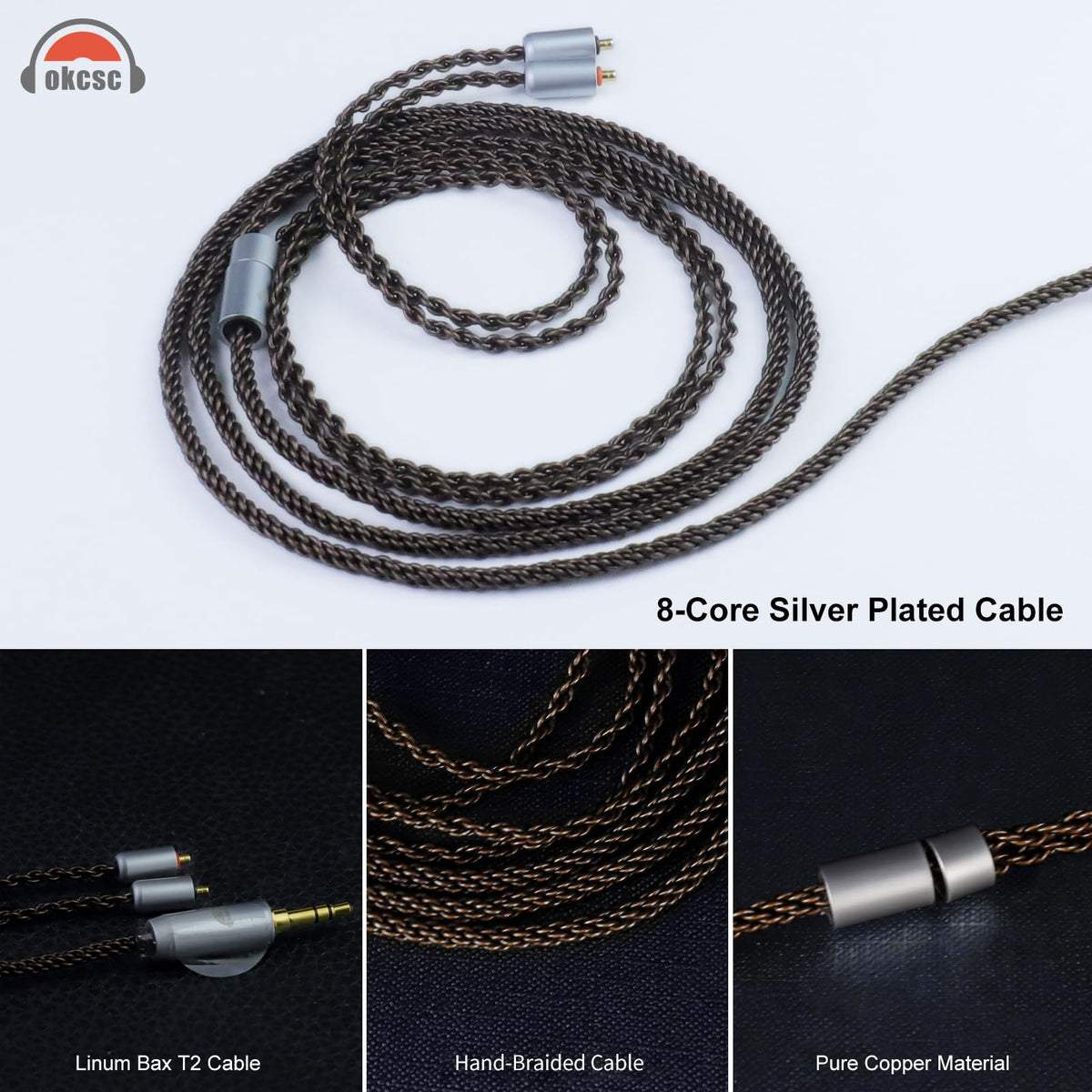 okcsc ETYMOTIC lPX T2 8-core ear hook design for secure wear