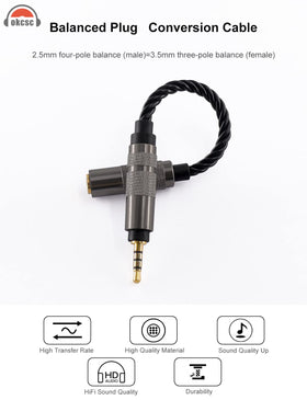 OKCSC nylon-woven cable resists wear while staying flexible.